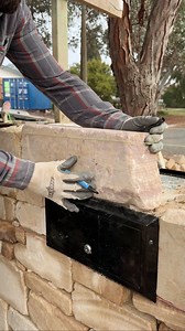 In this video I’m putting the top stones on this letterbox. The stone is Sydney sandstone, and the cut is called ballast. It comes very blocky which means it’s great to build with.I’m using a black letterbox insert which contrasts beautifully with the colour of the stone. What do you think of stone letterboxes? Do you they suit all houses? Would you like a stone letterbox? Let me know in the comments.#mason #stonemason #sandstone #stonewalling #canberra #landscaping #design #construction #buildi