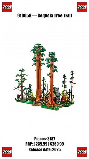 NEW! LEGO Sequoia Tree Trail 910058 | BrickLink Designer Program 2025 #shorts