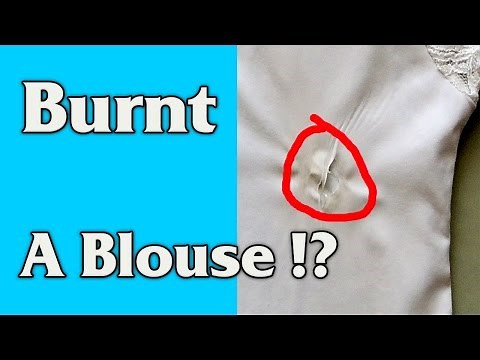 How to Repair Ironing Burn Hole on a Blouse