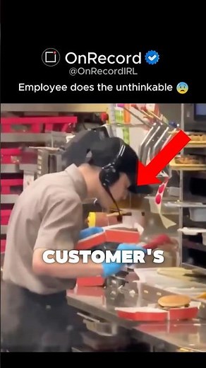 Worker Caught on Camera Spitting in Customer’s Food After Argument