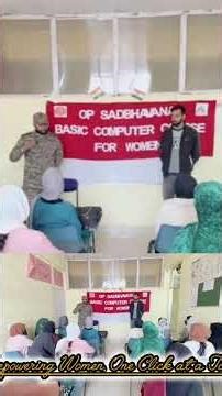 #Indian_Army initiated a Basic computer course for Women In Surankote. #skilldevelopment