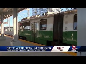 MBTA unveils Green Line service to Somerville station