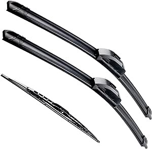 VTOGOI Wiper Blades With Rear Wiper Blades Set For Land Rover Range Rover 2013-2016,Automotive Replacement Windshield Wiper Blades, That Meet OEM Quality Easy DIY Install 24"+20"+15"(Set of 3)