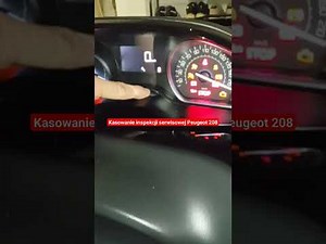 How to reset the service light on the Peugeot 208