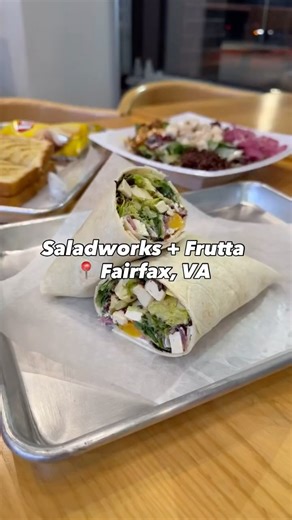 Nora | The Food Explora 😋 on Instagram: "📍 Fairfax, VA | Saladworks + Frutta Bowls 🚘 9414 Fairfax Blvd, Fairfax, VA 22031 Fairfax, Va just got way fresher 🥗 with @saladworks & @fruttabowls just opened and I’ve been obsessed with them after having them in RVA — it’s healthy and tasty, they will be in my rotation when I’m in NOVA 😊 💯 Chipotle Chicken & Bacon Melt 💯 Tofu Superfood Wrap 💯 Detox #saladworks #fruttabowls #fairfaxva #north