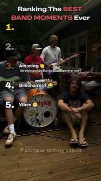 Ranking the BEST BAND MOMENTS Ever - Part 1