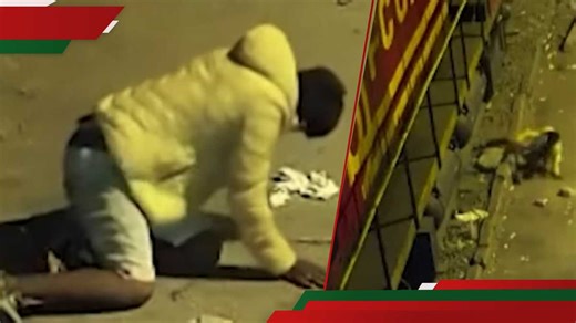 Video: CCTV footage captures moment man survived after being run over by train