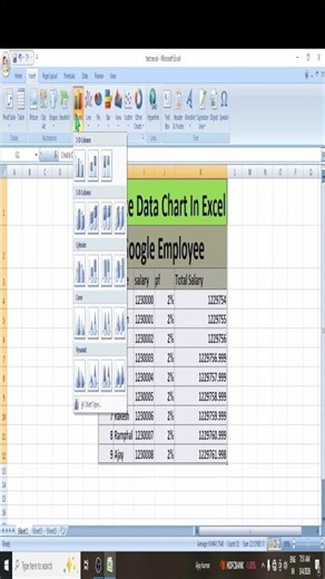 Excel me Chart Kaise Banaye | Insert Chart in Excel