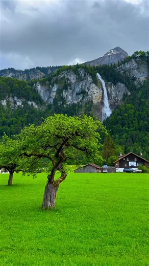 Travel Unfolded - Cinematic Journeys & Curated Experiences on Instagram: "One of those places that makes you stop and just feel. This stunning waterfall in 🇨🇭 Unterbach, Bernese Oberland drops straight from dramatic alpine cliffs, fed by melting snow from the high Alps. Would you come here for a peaceful walk, a hike, or just to disconnect from everything? Tell me in the comments! Credits: @swissedmund #switzerland #berneseoberland #waterfallvibes #travelunfolded #wanderlust"