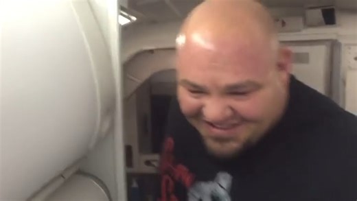 Wasn't much space on the plane 🤣 | Brian Shaw