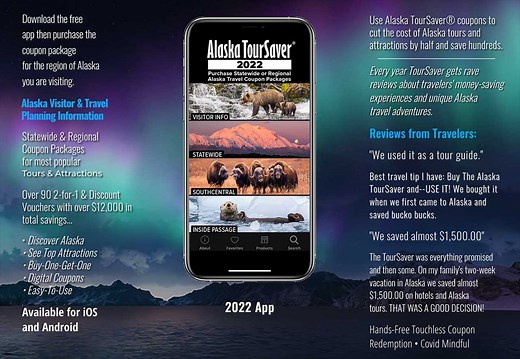 Alaska TourSaver® App | Travel Coupons | Alaska Tour Discounts