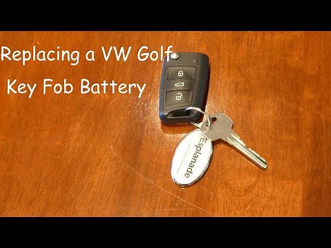 How to replace a VW Golf mark 7 key fob battery