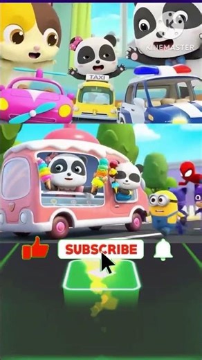 📹 Baby Bao Panda - Panda TilesHop vs Pj Mask Dance Car Racing Panda Minions With Tiles Hop #trendin