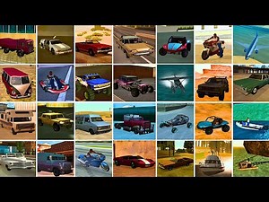Top 25 SECRET CARS Locations in GTA SAN ANDREAS (Free)