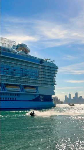 Icon of the Seas Sets Sail from PortMiami 🛳️ #cruise #vacation #travel #dream