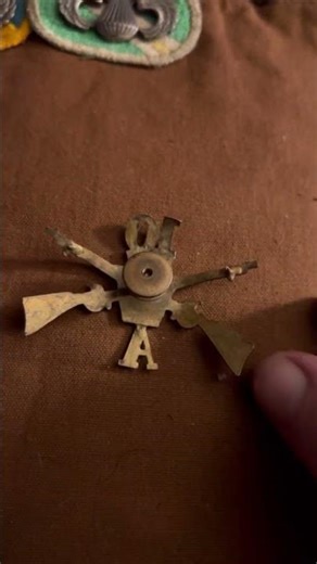 Co. A. 10th Regiment Pennsylvania National Guard Hat Badge Span -Am war period.