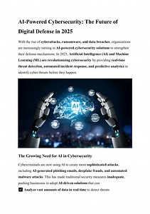 AI-Powered Cybersecurity: The Future of Digital Defense in 2025 - SlideServe