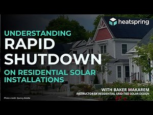 Understanding Rapid Shutdown on Residential Solar Installations