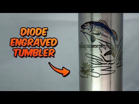 Color A Stainless Steel Tumbler with a Diode Laser