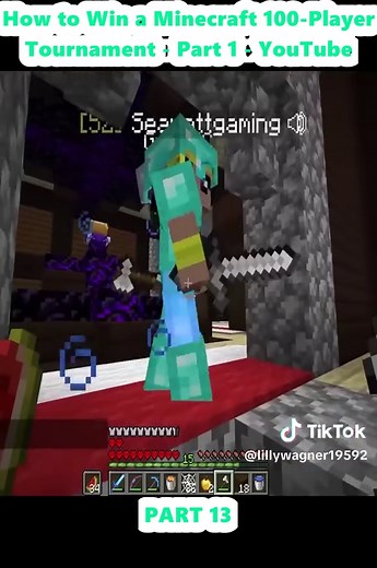 Strategies to Win a Minecraft 100-Player Tournament