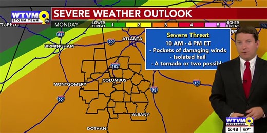 ALERT DAY: Monday Morning Weather for Columbus, GA (3/31/25)