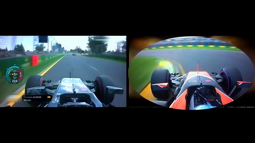 F1车载对比 McLaren 2016 vs 2017 GP2打架