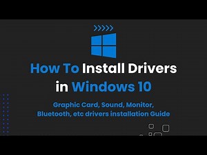 How To Install Drivers on Windows 10 - EASY & FAST Method!!