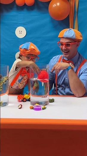 Sink or Float with Juan + Blippi #diy #blippi