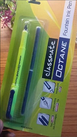how to use fountain pen - classmate octane fountain pen ₹40 #fountainpen #penreview
