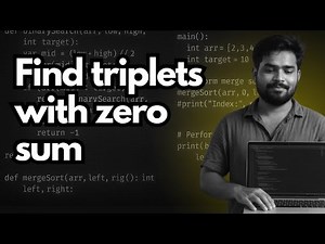 Find Triplets With Zero Sum | 3-Sum Problem Explained | Naive → Hashing → Two Pointer, DSA Must-Know