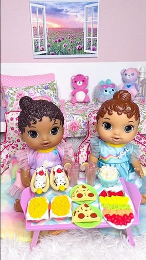Baby Alive Twin Dolls Feeding Routine In Dollhouse #babyalivedolls