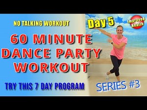 60 minute DANCE workout | At home workout | No talking, no jumping, no equipment | Low Impact