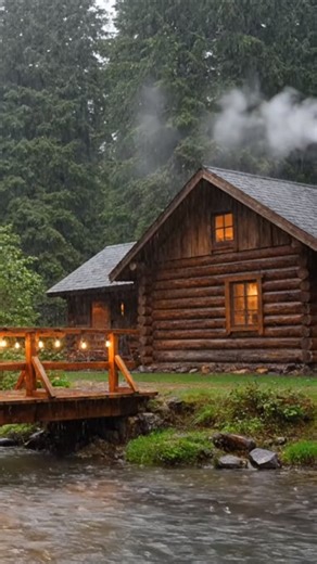 15K views · 946 reactions | Cozy Rain and Creek Ambience | Cabin Nature Sounds ️ . . . . . . . . #cabin #cabinlife #nature #cabininthewoods #rain #cabinlove #travel | Comfort in Every Corner | Facebook