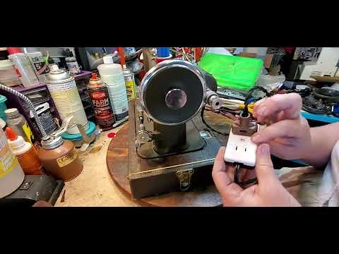 Montgomery Wards National S-40 sewing machine demonstration