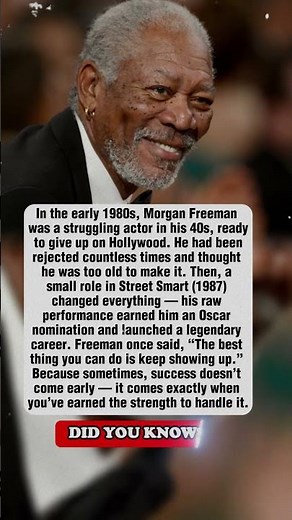 Morgan Freeman: The Role That Changed Everything