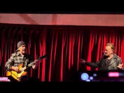 U2 is honored with the Woody Guthrie Prize from the Woody Guthrie Center,