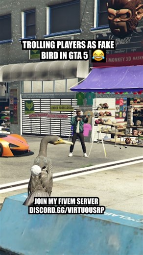 Trolling Players as Fake Bird in GTA 5 #gtaonline