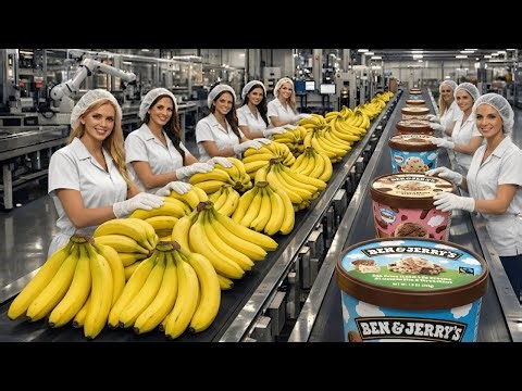 Inside Ben & Jerry’s Factory: How Chunky Monkey Ice Cream Is Made (Full Process)