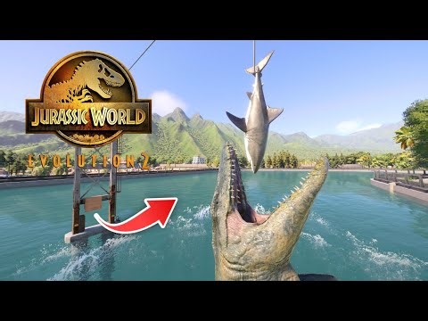 Mosasaurus Lagoon & Herbivore Enclosure SPEEDBUILD - Primeval Sanctuary EP:10 | JWE2 Sandbox