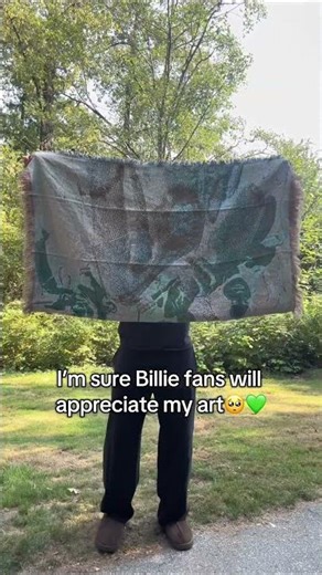 please be nice! I love making Billie art💚 #billieeilish #blankets #billie #billieeilishfan #foryou