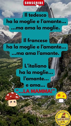 L’italiano innamorato… della mamma 😂 #ridere #umorismo #humor