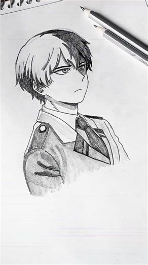 Draw Shoto Todoroki 🔥❄️