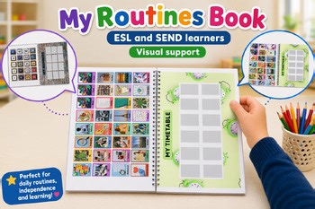 Interactive Daily Routine Book | ESL | SEND | Visuals