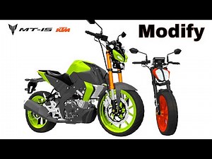 MT15 Modification | KTM Duke mix with Mt 15 | Headlight Install on MT 15 | Modified Yamaha mt15