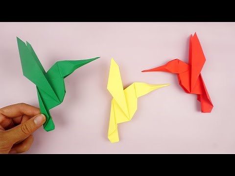 Como hacer un Colibrí de papel / Colibrí de origami