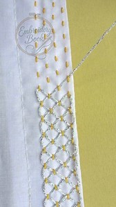 So cute hand embroidery design🤍 #viral #reels #trending #love #embroidery | EmbroideryBook