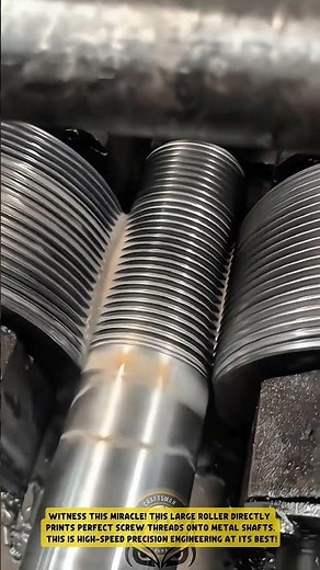 The THREAD ROLLING MACHINE creates PERFECT threads! 🤯 This is the most SATISFYING ENGINEERING!