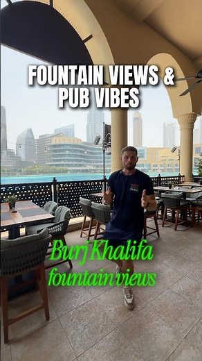 Fountain views & pub vibes | Tap House, Souk Al Bahar