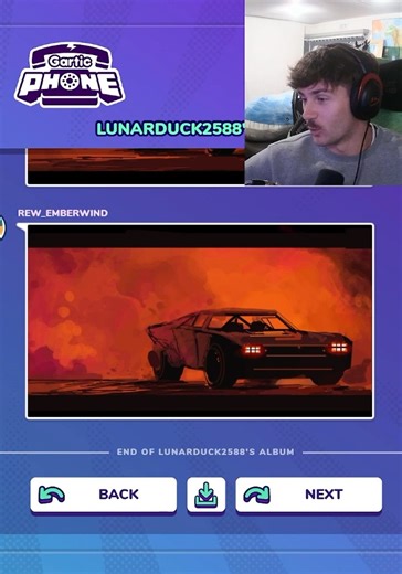 INSANE BATMOBILE DRAWING in Gartic phone #art #shorts #fyp #gaming #drawing #twitch