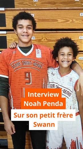 Tom Compayrot on Instagram: "« Swann a un potentiel plus grand que le mien [...] Il a dit qu'il voulait être meilleur que moi. Mais en tant que grand frère, je dois montrer l'exemple et lui montrer que... bah c'est impossible » 😂 🟠 Interview très sympa avec Noah Penda pour parler de son petit frère Swann Penda (17 ans, 2m05), actuellement joueur du Mans SB, comme lui avant. Des compliments, des infos et bien sûr un peu de trashtalk... Tout ce qu'on aime ahaha (🎥 Merci à @flavienprt, @fredp3nd